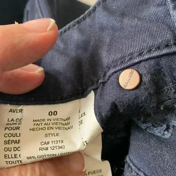 Garage navy blue skinny, high waist Jean - Picture 10 of 10